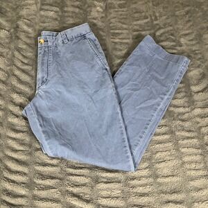 Vineyard Vines Slim Fit Breaker Pants Men Size 32x28 Blue Cotton Chinos